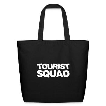 Tourist Squad - Eco-Friendly Cotton Tote - black - Front