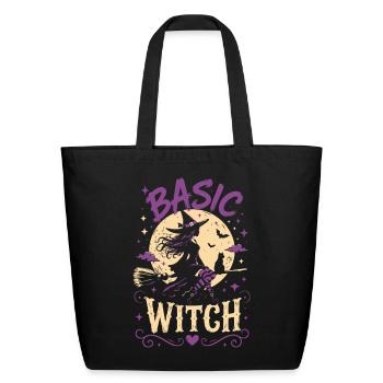 Basic Witch Tshirt - Eco-Friendly Cotton Tote - black - Front