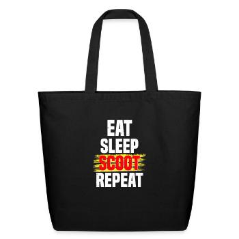 Scooter - Eco-Friendly Cotton Tote - black - Front