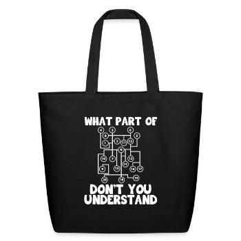 What Part of Transport Truck Gear Shift Pattern - Eco-Friendly Cotton Tote - black - Front
