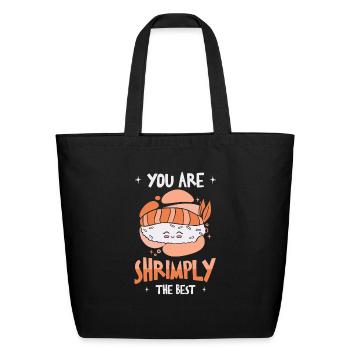 Asian Food Sushi Shrimp Food Sushi Lover - Eco-Friendly Cotton Tote - black - Front