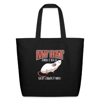 Rat Rodent Rat Lovers Mouse Pet - Eco-Friendly Cotton Tote - black - Front