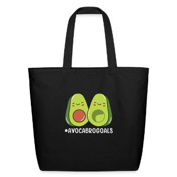 Sibling Big Brother Avocado Goals Hilarious Puns - Eco-Friendly Cotton Tote - black - Front