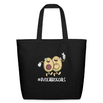 Sibling Big Brother Avocado Goals Hilarious Puns - Eco-Friendly Cotton Tote - black - Front
