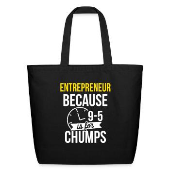 Entrepreneur Business Entrepreneurship - Eco-Friendly Cotton Tote - black - Front