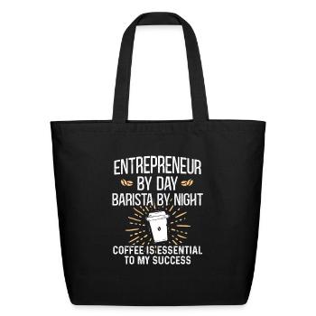 Entrepreneur Business Entrepreneurship - Eco-Friendly Cotton Tote - black - Front