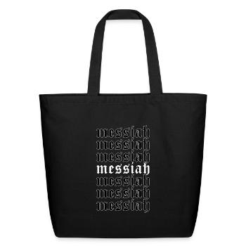 Messiah Aesthetic Soft Grunge Sad Eboy Egirl Gift - Eco-Friendly Cotton Tote - black - Front