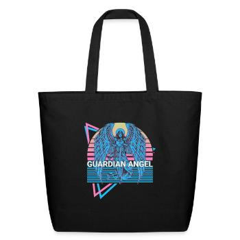 Guardian Angel Ancient Judaism Retro - Eco-Friendly Cotton Tote - black - Front