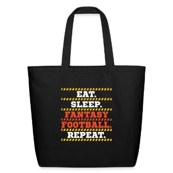 Fantasy Football - Eco-Friendly Cotton Tote - black - Front