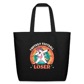 Fantasy Football Loser Unicorn Fantasy Football - Eco-Friendly Cotton Tote - black - Front