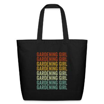 Gardening Girl Gardening Girl - Eco-Friendly Cotton Tote - black - Front
