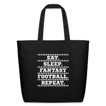 Fantasy Football - Eco-Friendly Cotton Tote - black - Front