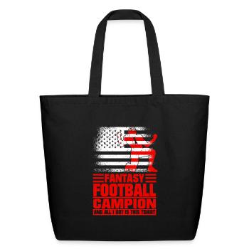 Fantasy Football Champ Champion Fantasy Football - Eco-Friendly Cotton Tote - black - Front