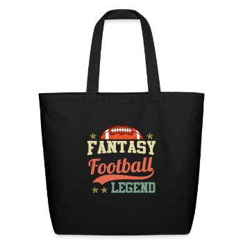 Fantasy Football Legend Fantasy Football Champion - Eco-Friendly Cotton Tote - black - Front
