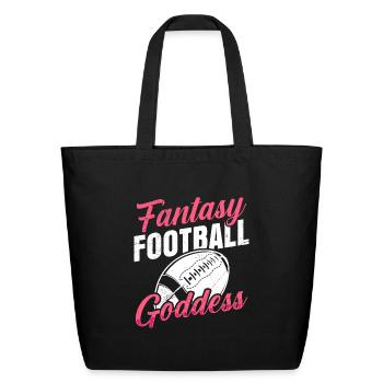 Fantasy Football Goddess Women Fantasy Football - Eco-Friendly Cotton Tote - black - Front