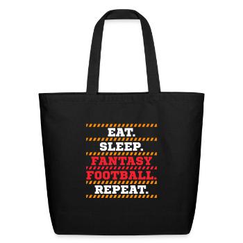 Fantasy Football - Eco-Friendly Cotton Tote - black - Front