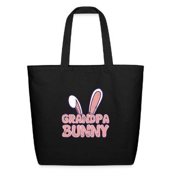 Easter Bunny Grandpa Easter Bunny Grandpa Bunny - Eco-Friendly Cotton Tote - black - Front