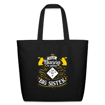 Sister Bunny Easter Friends Easter Bunnies - Eco-Friendly Cotton Tote - black - Front