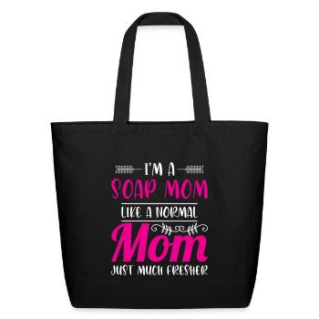 Soap Making - Eco-Friendly Cotton Tote - black - Front