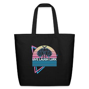 Mothman Cryptid Cryptozoology Retro - Eco-Friendly Cotton Tote - black - Front