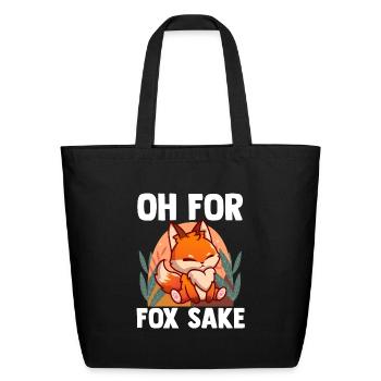 Furry Fandom Furries Fursona - Eco-Friendly Cotton Tote - black - Front