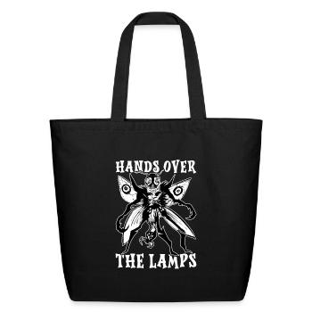 Funny Mothman Cryptid Cryptozoology - Eco-Friendly Cotton Tote - black - Front