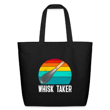 Baker Whisk Taker Whisk Baking Lover Baking Friend - Eco-Friendly Cotton Tote - black - Front