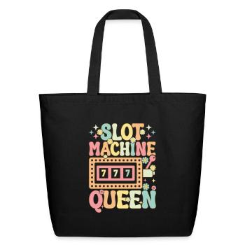 Groovy Casino Lover Gambling - Eco-Friendly Cotton Tote - black - Front