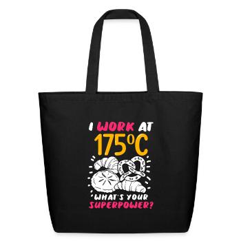 Bread Baking Bread Maker - Eco-Friendly Cotton Tote - black - Front