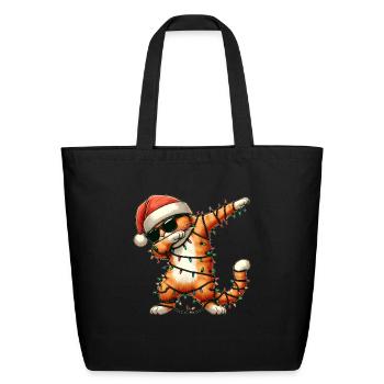 Dabbing Orange Cat Tabby Cat Sunglasses Cute - Eco-Friendly Cotton Tote - black - Front