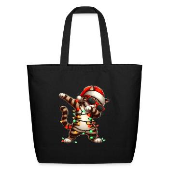 Dabbing Tabby Cat Orange Cat Sunglasses Cute - Eco-Friendly Cotton Tote - black - Front
