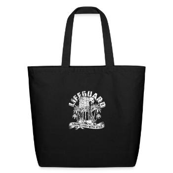 Lifeguard, Saving lives with style - lifeguard - Eco-Friendly Cotton Tote - black - Front