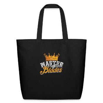 Master of Blades - Sword - Eco-Friendly Cotton Tote - black - Front