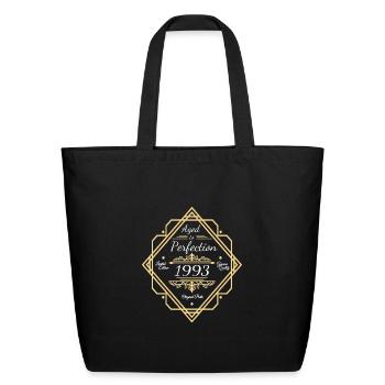 Vintage 1993 Birthday Matured to perfection - Eco-Friendly Cotton Tote - black - Front
