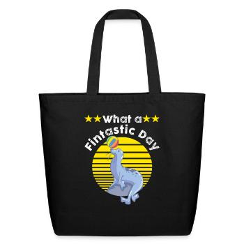 Seal Pun - Eco-Friendly Cotton Tote - black - Front