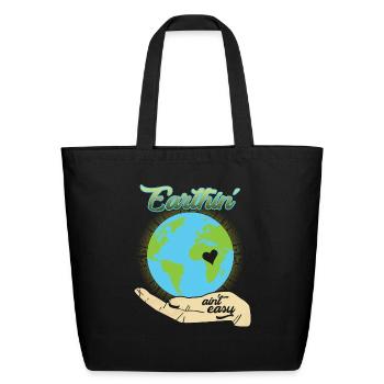Eco Bio Pollution Recycling Ecology - Eco-Friendly Cotton Tote - black - Front