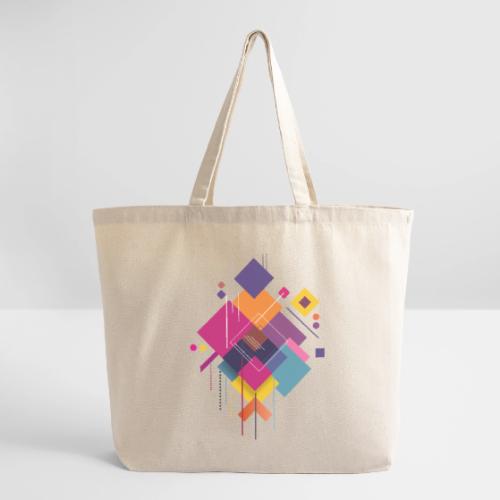 Vibrant Geometry - Eco-Friendly Cotton Tote