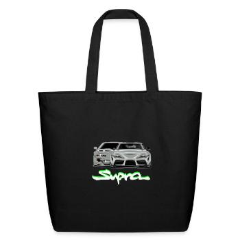 supra toyota - Eco-Friendly Cotton Tote - black - Front