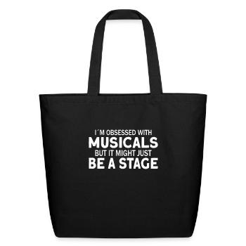 Theater Teacher Drama Teacher Theater Nerd Actor - Eco-Friendly Cotton Tote - black - Front