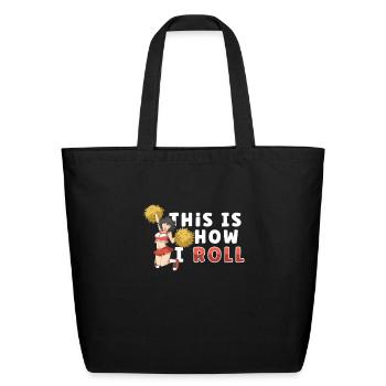 Cheerleading Cheerleader Girl Cheerleading Girl - Eco-Friendly Cotton Tote - black - Front