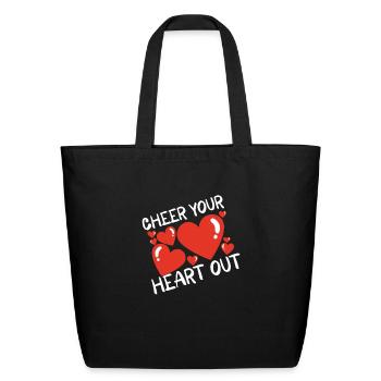 Cheerleading Cheerleader Girl Cheerleading Girl - Eco-Friendly Cotton Tote - black - Front