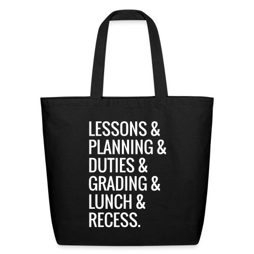 Lessons & Planning & Grading #TeacherLife - Eco-Friendly Cotton Tote