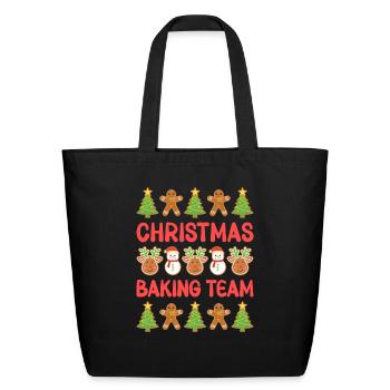Christmas Baking Team Tasty Cookies - Eco-Friendly Cotton Tote - black - Front