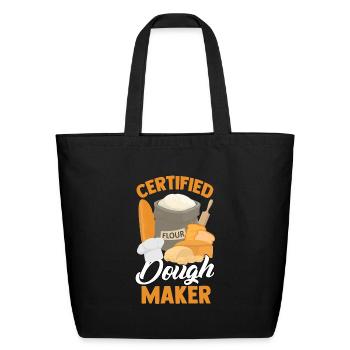 Bread Baking Bread Maker - Eco-Friendly Cotton Tote - black - Front
