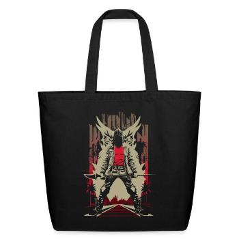 Street Guardian - Eco-Friendly Cotton Tote - black - Front