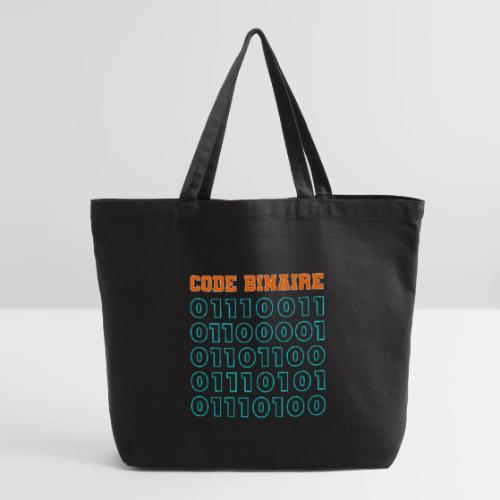 Hi in binary code - Eco-Friendly Cotton Tote