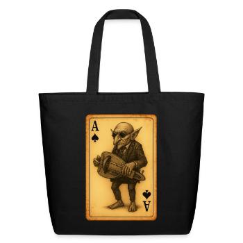 Steampunk Goblin Ace Card - Eco-Friendly Cotton Tote - black - Front