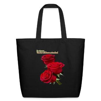 48 - Eco-Friendly Cotton Tote - black - Front