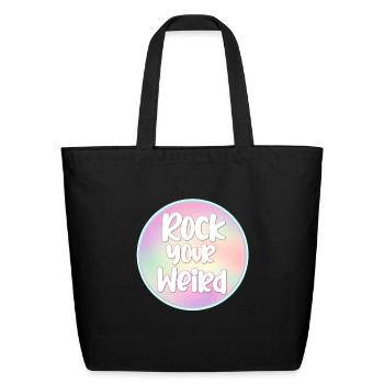Rock Your Weird - Sac fourre-tout en coton naturel - noir - Devant