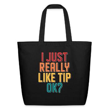 Bartender Waitress Waiter blue - Eco-Friendly Cotton Tote - black - Front